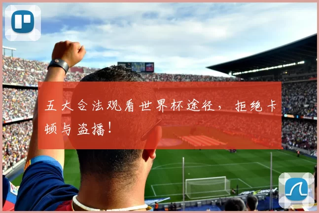 五大合法观看世界杯途径，拒绝卡顿与盗播！
