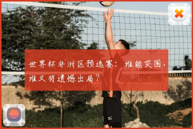 世界杯非洲区预选赛:谁能突围,谁又将遗憾出局?