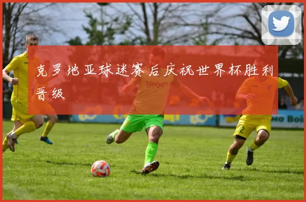 克罗地亚球迷赛后庆祝世界杯胜利晋级