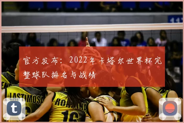 官方发布:2022年卡塔尔世界杯完整球队排名与战绩